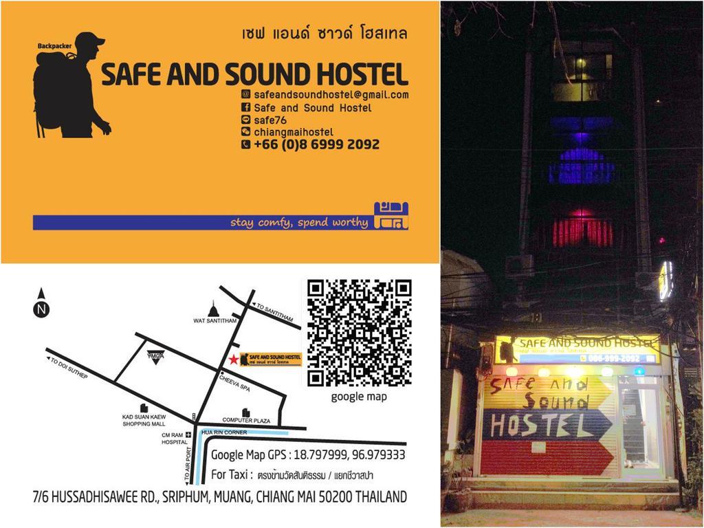 Safe And Sound Hostel Chiang Mai Exteriör bild
